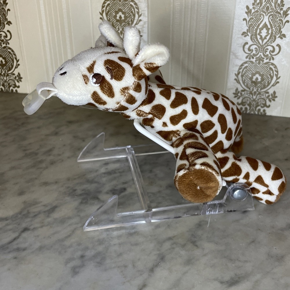 Philips Avent Pacifier Binkie Teether Holder‎ Plush Giraffe Stuffie Lovey Soft